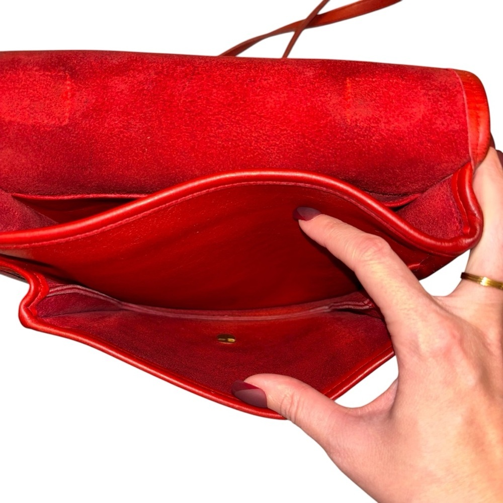 Coach | Vintage Red Station Bag 5130 | USA Made | Crossbody Satchel - Picture 10 of 16